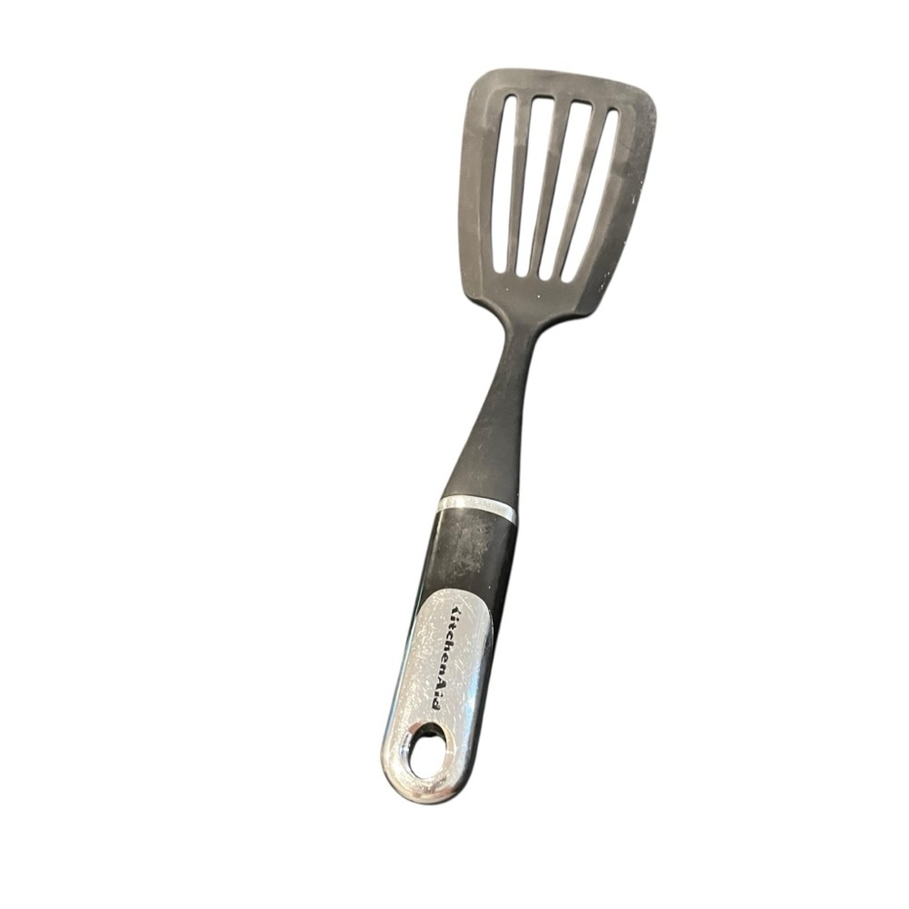 KitchenAid Black Nylon Slotted Turner Spatula vintage retro